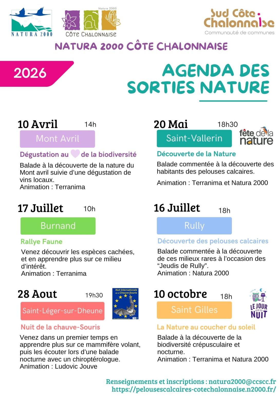 Programme Sorties Nature